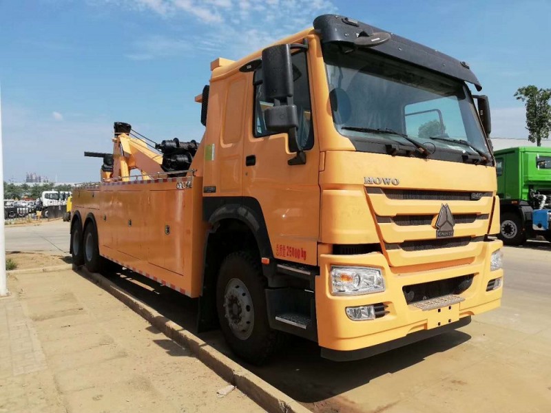 豪沃后八輪清障車拖吊聯體(一拖一)清障車