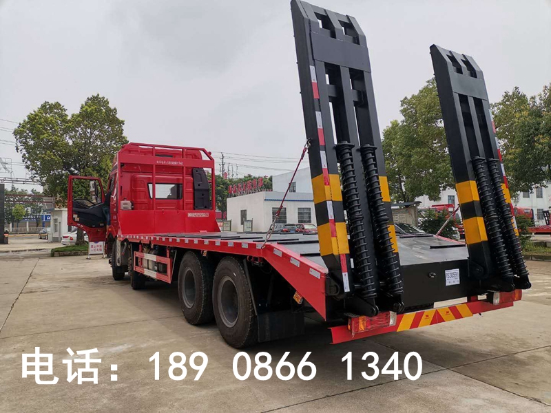 解放J6前四后八平板運輸車圖片